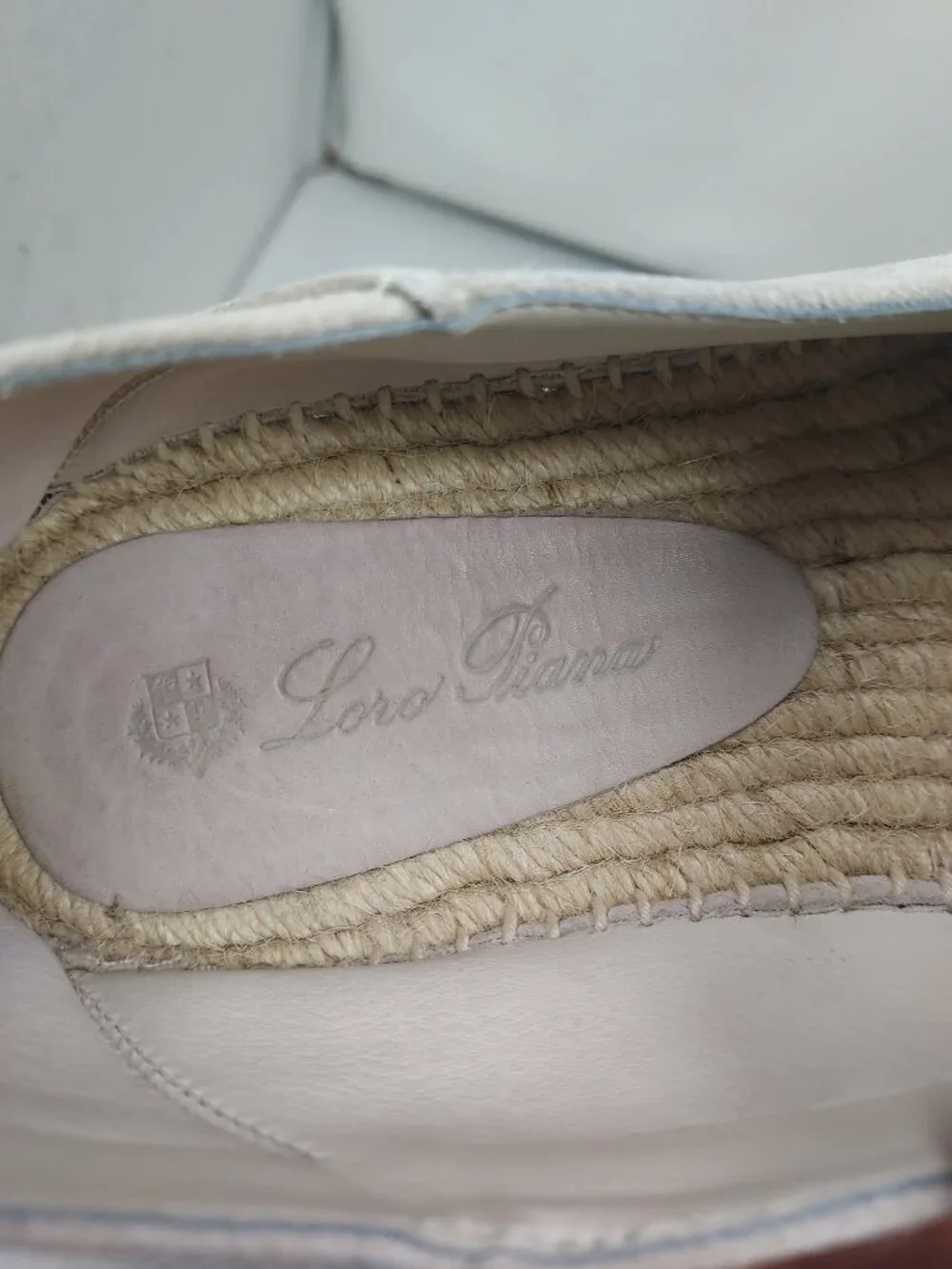 Loro Piana MENS Beige Seaside Walk Suede Espadrille